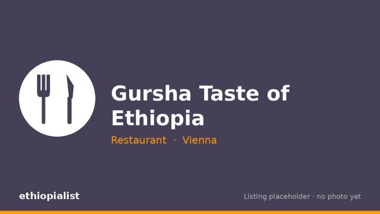 Gursha Taste of Ethiopia