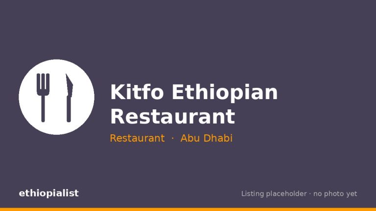 Kitfo Ethiopian Restaurant